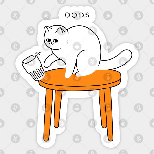 Oops Sticker by obinsun